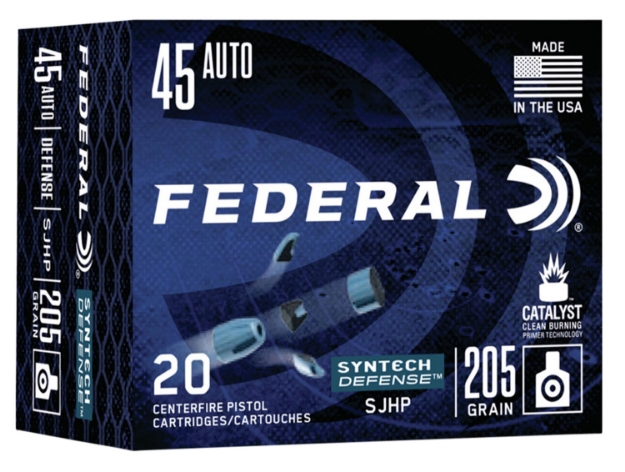 Picture of Federal Syntech Defense Handgun 45 Acp 205 Gr Segmented Jacketed Hollow Point (Sjhp) 20 Per Box/ 10 Cs 