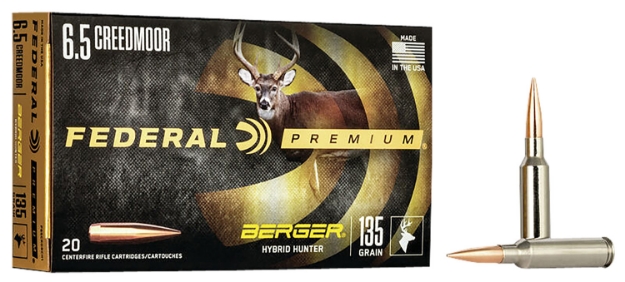 Picture of Federal Premium 6.5 Creedmoor 135 Gr Berger Hybrid Hunter 20 Per Box/ 10 Cs 