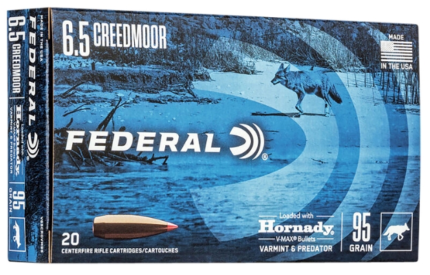 Picture of Federal Federal Varmint & Predator 6.5 Creedmoor 95 Gr Hornady V-Max (Vmx) 20 Per Box/ 10 Cs 