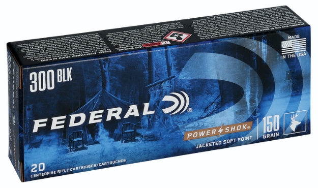 Picture of Federal Power-Shok 300 Blackout 150 Gr Jacketed Soft Point (Jsp) 20 Per Box/ 10 Cs 