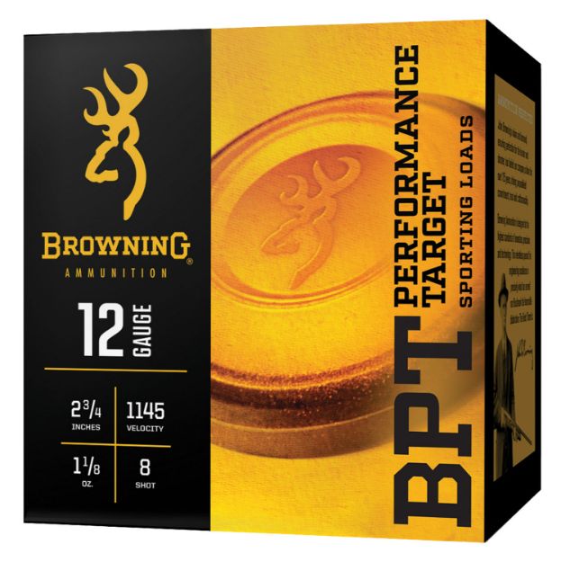 Picture of Browning Ammo Bpt Performance Target 12 Gauge 2.75" 1 1/8 Oz 8 Shot 100 Per Box/ 2 Cs 