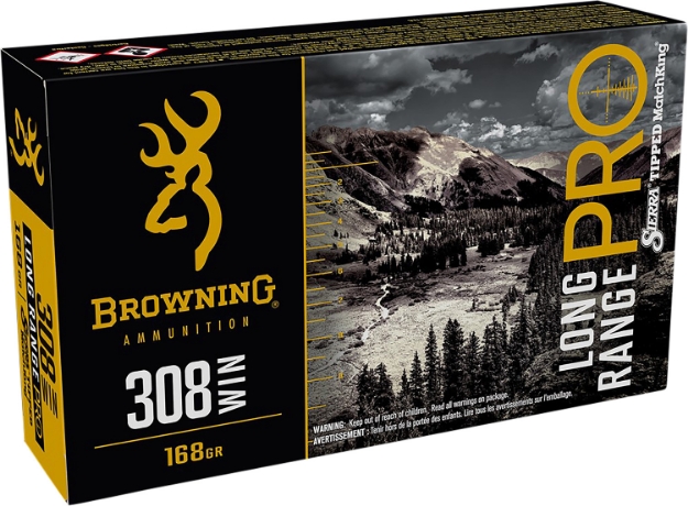 Picture of Browning Ammo Long Range Pro 308 Win 168 Gr Sierra Matchking Btpt 20 Per Box/ 10 Cs 