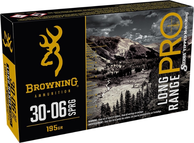 Picture of Browning Ammo Long Range Pro Pro 30-06 Springfield 195 Gr Sierra Matchking Btpt 20 Per Box/ 10 Cs 