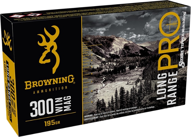 Picture of Browning Ammo Long Range Pro Pro 300 Win Mag 195 Gr Sierra Matchking Btpt 20 Per Box/ 10 Cs 