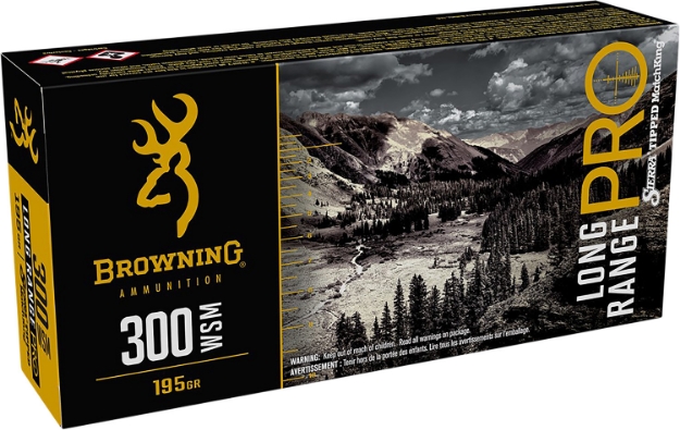 Picture of Browning Ammo Long Range Pro Pro 300 Wsm 195 Gr Sierra Matchking Btpt 20 Per Box/ 10 Cs 