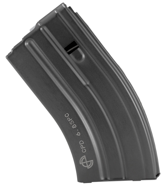 Picture of Duramag 2068041207Cp Ss Replacement Magazine Black With Gray Follower Detachable 20Rd 22 Nosler, 6.8 Spc For Ar-15 