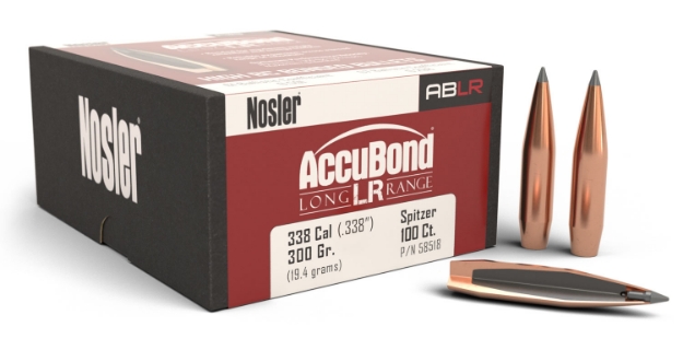 Picture of Nosler Accubond Long Range 338 Cal .338 300 Gr Spitzer Point 100 Per Box 