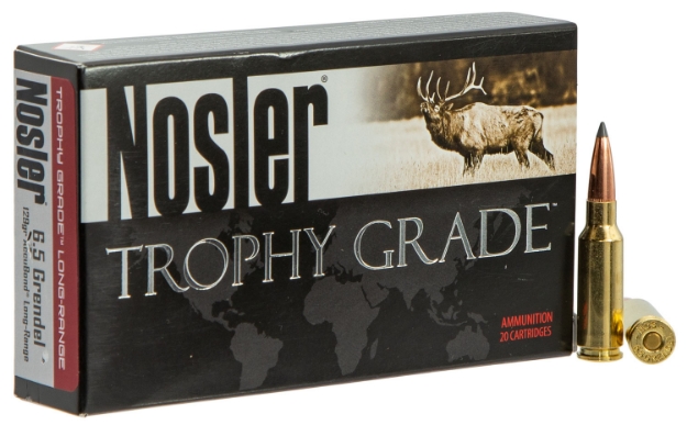 Picture of Nosler Trophy Grade Long-Range Hunting 6.5 Grendel 129 Gr Nosler Spitzer Accubond-Long Range (Sablr) 20 Per Box/ 10 Cs 