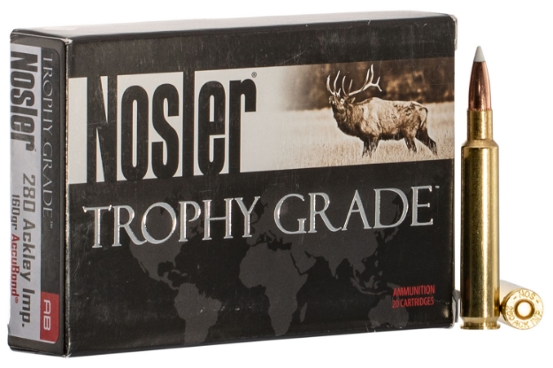 Picture of Nosler Trophy Grade Hunting 280 Ackley Improved 160 Gr Nosler Accubond 20 Per Box/ 10 Cs 