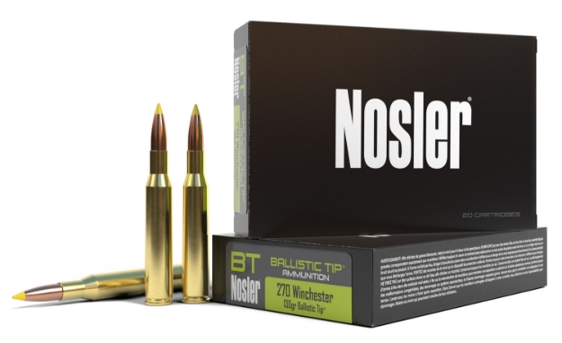 Picture of Nosler Ballistic Tip 270 Win 130 Gr Spitzer Ballistic Tip (Sbt) 20 Per Box/ 10 Cs 