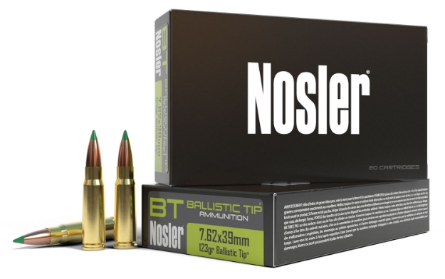 Picture of Nosler Ballistic Tip Hunting 7.62X39mm 123 Gr Spitzer Ballistic Tip (Sbt) 20 Per Box/ 10 Cs 