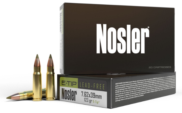 Picture of Nosler E-Tip Hunting 7.62X39mm 123 Gr E-Tip Boat-Tail 20 Per Box/ 10 Cs 