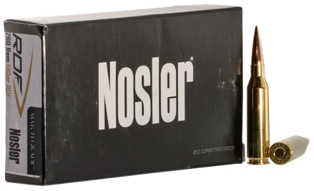 Picture of Nosler Match Grade Rdf Target 260 Rem 130 Gr Rdf Hollow Point Boat-Tail (Rdfhpbt) 20 Per Box/ 10 Cs 