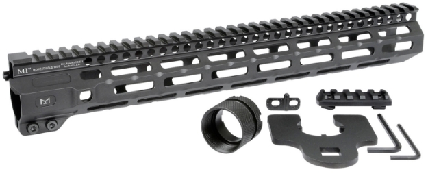 Picture of Midwest Industries Inc M-Series Ar-15 6061 Aluminum Black Hard Coat Anodized 14" 