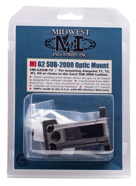 Picture of Midwest Industries Gen2 Sub 2000 Mini Optic Mount Matte Black 