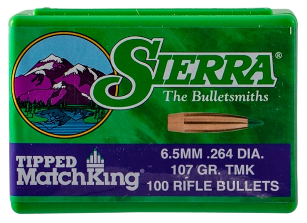 Picture of Sierra Tipped Matchking 6.5 Creedmoor .264 107 Gr Tipped Matchking 100 Per Box 