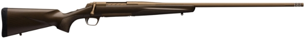 Picture of Browning X-Bolt Pro Burnt Bronze 30 Nosler 3+1 26" Barrel With Muzzle Brake, Spiral Fluted Bolt, Burnt Bronze Cerakote, Textured Grip Paneled Carbon Fiber Stock 