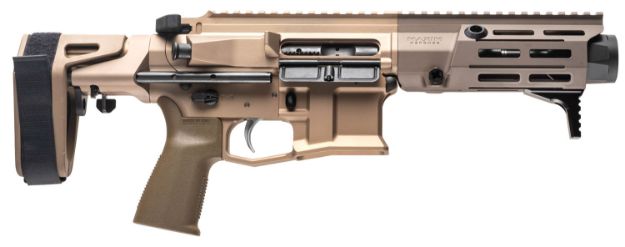 Picture of Maxim Defense Pdx 7.62X39mm 20+1 5.50" Barrel W/Hate Brake Muzzle Booster, Aluminum Receiver W/Arid Brown Finish, 4" Arid Brown Synthetic Stock, Optics Ready, Includes 1 20Rd Magazine 