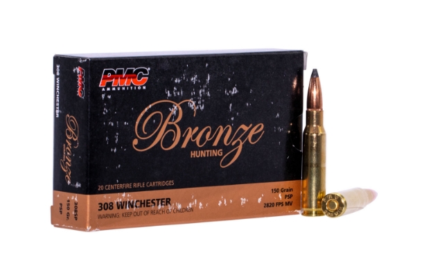 Picture of Pmc Bronze Hunting 308 Win 150 Gr Pointed Soft Point (Psp) 20 Per Box/ 10 Cs 