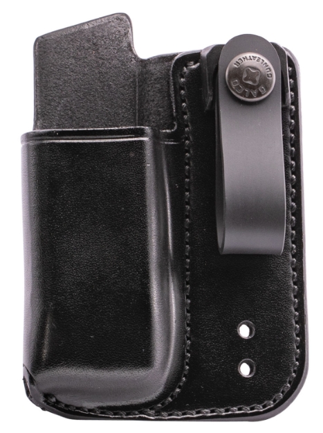 Picture of Galco Iwb Mag Carrier Single Black Leather Belt Belts 1.75" Wide Compatible W/ Double Stack Compatible W/ Ruger Security-9 Compact Ambidextrous Hand 