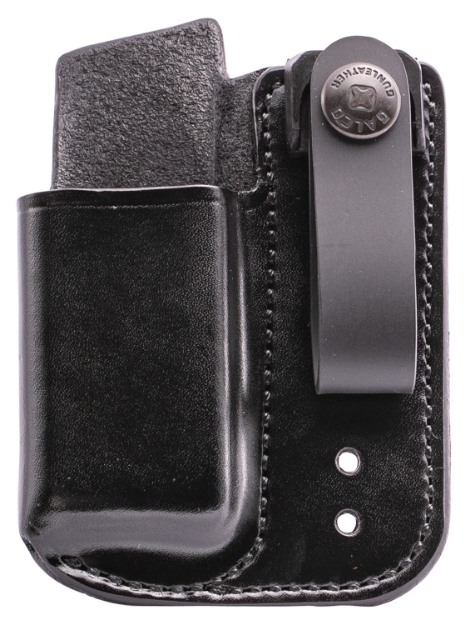 Picture of Galco Iwb Mag Carrier Single Black Leather Belt Belts 1.75" Wide Compatible W/ Single Stack Compatible W/ Sig P220 Compatible W/ S&W M&P Shield Compatible W/ 1911 Ambidextrous Hand 