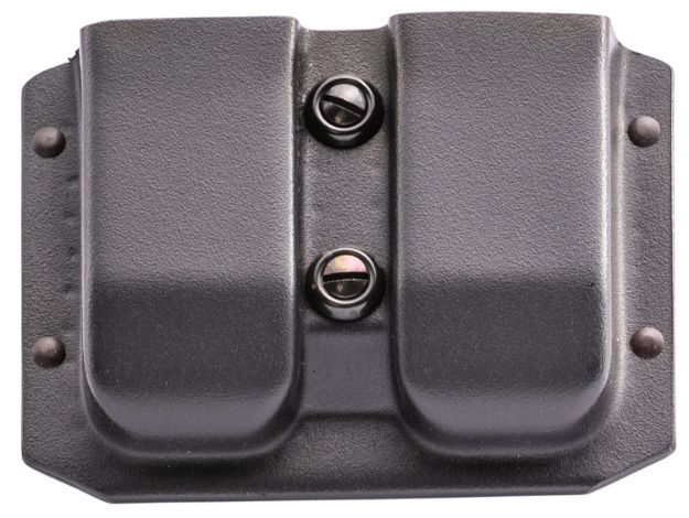 Picture of Galco Double Mag Carrier Black Kydex Belt 9Mm Luger Belts 1.50- 2" Wide Compatible W/ Staccato C2 Ambidextrous Hand 