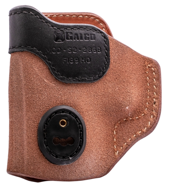 Picture of Galco Scout 3.0 Iwb Natural/Black Leather Uniclip/Stealth Clip Fits Glock 33/26 Gen3-5/27 Gen3-5 Ambidextrous 