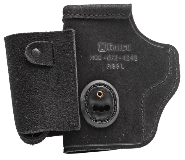 Picture of Galco Walkabout 2.0 Iwb Black Leather Uniclip/Stealth Clip Fits 1911 Fits 3" Barrel Ambidextrous 