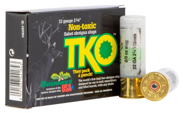 Picture of Brenneke Tko Hunting 12 Gauge 2.75" 2/3 Oz Slug Shot 5 Per Box/ 50 Cs 