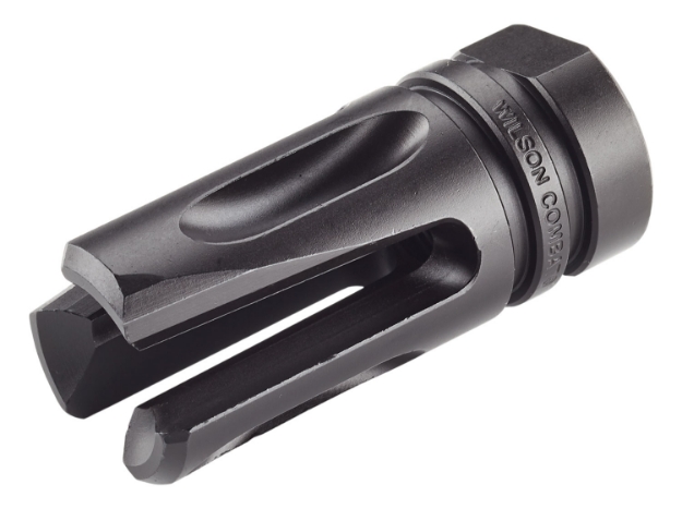 Picture of Wilson Combat Accu-Tac Flash Hider Black Matte Melonite 4140 Steel With 11/16"X24 Tpi Threads, 1.99" Oal & .865" Diameter For 458 Socom Ar-Platform 