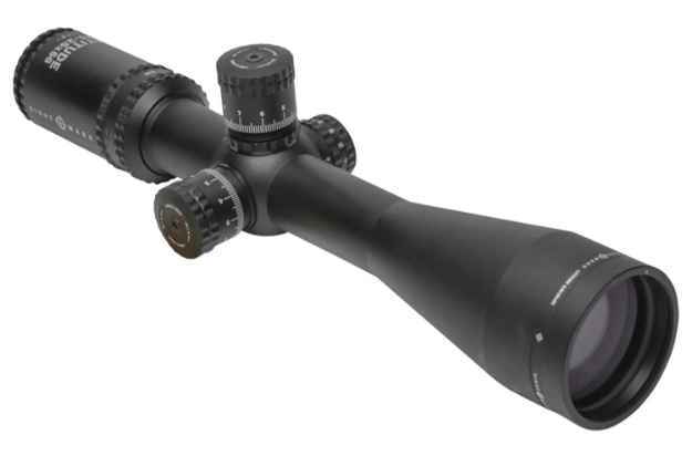 Picture of Sightmark Latitude Black Hardcoat Anodized 6.25-25X 56Mm 34Mm Tube Illuminated Red/Green Etched F-Class Reticle 