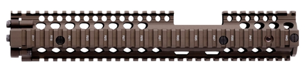 Picture of Daniel Defense M4a1 Fsp Ris Ii Handguard 12.25" 2-Piece, Free-Floating Style Made Of 6061-T6 Aluminum With Flat Dark Earth Anodized Finish & Picatinny Rail For Ar-15 