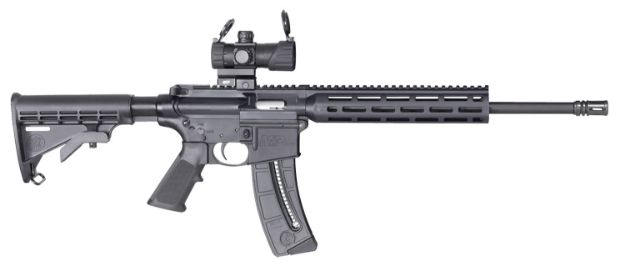 Picture of Smith & Wesson M&P15 Sport Or 22 Lr 25+1 16.50" Matte Black Barrel, Optic Ready W/Red & Green Dot Optic Receiver, Black 6 Position Stock 