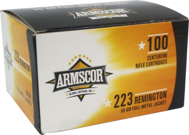 Picture of Armscor Precision Value Pack 223 Rem 55 Gr Full Metal Jacket (Fmj) 100 Per Box/12 Cs 