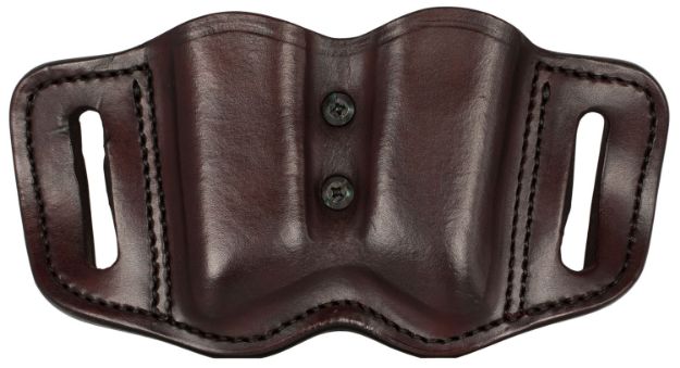 Picture of 1791 Gunleather Mag-F Double Mag Holster Signature Brown Leather Belt Slide Compatible W/ Double Stack Ambidextrous 