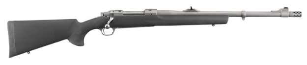 Picture of Ruger Hawkeye Alaskan 375 Ruger 3+1 20" Removeable Muzzle Break Barrel, Hawkeye Matte Stainless Steel, Hogue Overmolded Stock, Optics Ready 