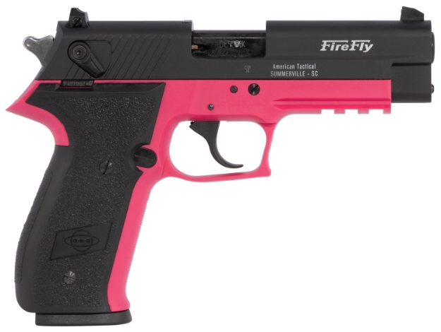 Picture of Gsg Firefly 22 Lr 10+1 4" Black Serrated Slide, Pink Zinc Alloy W/Accessory Rail Frame, Black Polymer Grip 