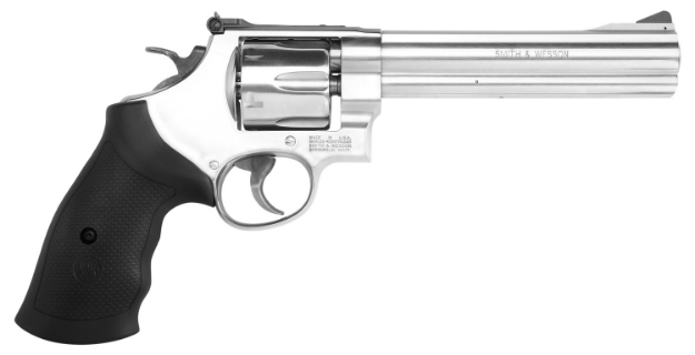 Picture of Smith & Wesson Model 610 10Mm Auto Or 40 S&W Stainless Steel 6.50" Barrel, 6Rd Cylinder & N-Frame, Black Polymer Grip, Internal Lock 