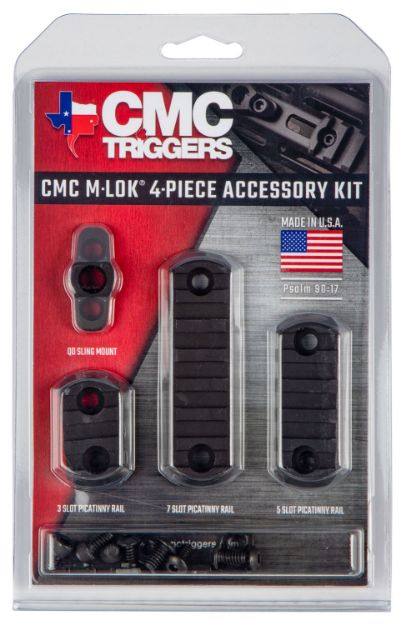 Picture of Cmc Triggers M-Lok 4-Piece Accessory Kit Black Anodized 