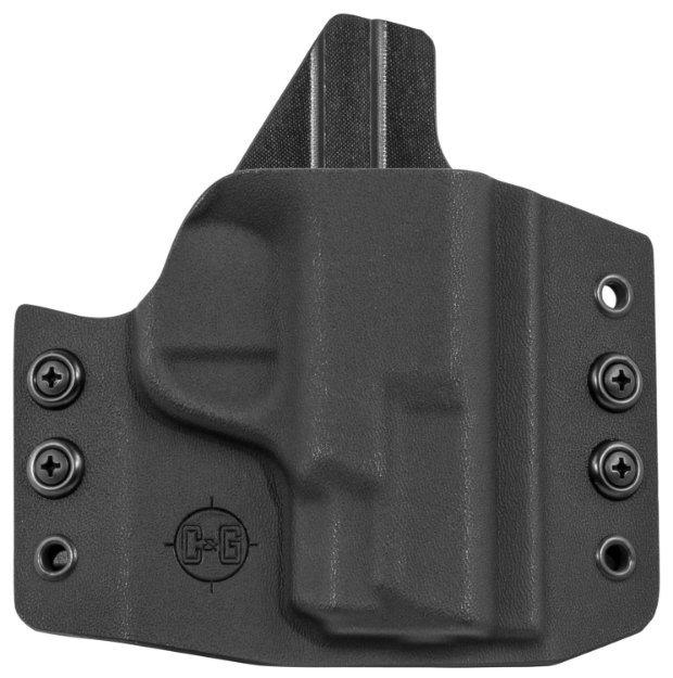 Picture of C&G Holsters Covert Owb Black Kydex Belt Slide Fits S&W M&P Shield 9/40 Right Hand 