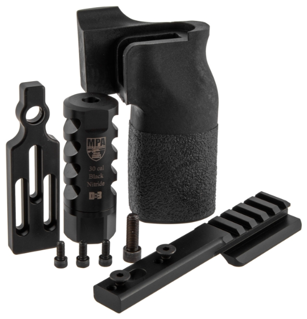 Picture of Masterpiece Arms Accbundle Dn3 Muzzle Brake, Vertical Grip, V4 Spigot Mount & Bag Rider For 308 Win Masterpiece Arms Pmr 