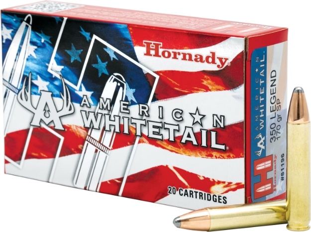 Picture of Hornady American Whitetail Interlock 350 Legend 170 Gr Interlock 20 Per Box/ 10 Cs 