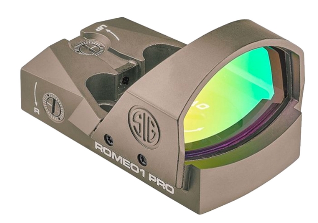 Picture of Sig Sauer Electro-Optics Romeo1pro Flat Dark Earth 1X30mm 6 Moa Red Dot Reticle Illuminated 