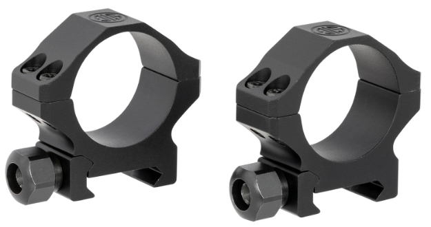 Picture of Sig Sauer Electro-Optics Alpha1 Hunting Scope Ring Set For Rifle Weaver Low 30Mm Tube 0 Moa Black Powder Coated Aluminum 