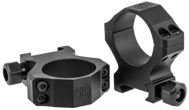 Picture of Sig Sauer Electro-Optics Alpha1 Hunting Scope Ring Set For Rifle Weaver High 30Mm Tube 0 Moa Black Powder Coated Aluminum 