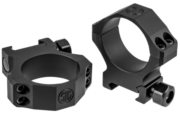 Picture of Sig Sauer Electro-Optics Alpha1 Hunting Scope Ring Set For Rifle Weaver High 34Mm Tube 0 Moa Black Powder Coated Aluminum 