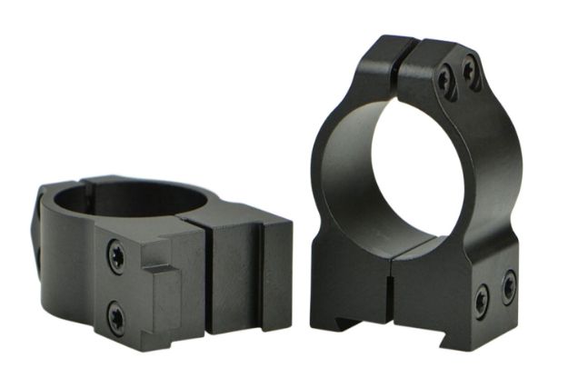 Picture of Warne Maxima Grooved Receiver Ring Set Fixed For Rifle Cz 527 Dovetail Medium 1" Tube Matte Black Steel 