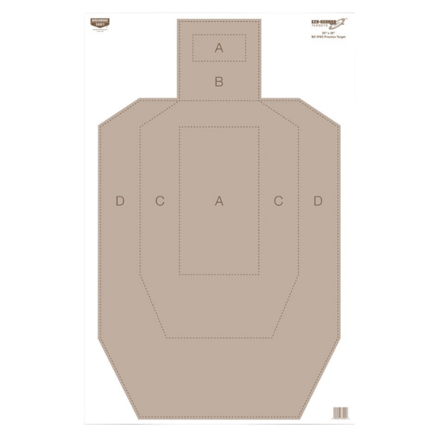 Picture of Birchwood Casey Eze-Scorer Ipsc Hanging Paper Target 23" X 35" 100 Per Pack 