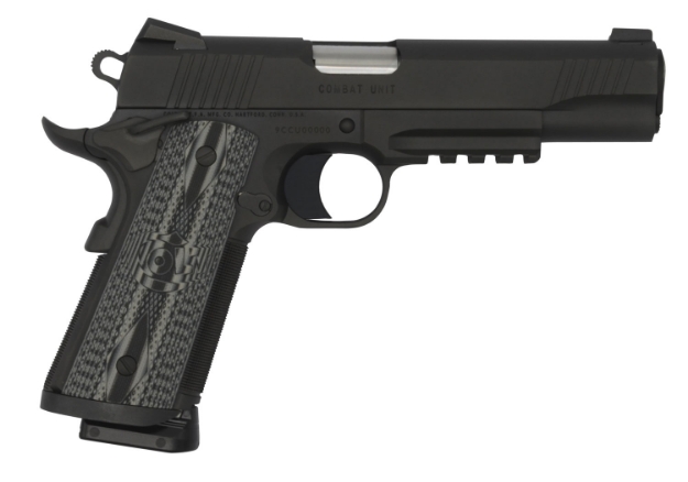 Picture of Colt Mfg 1911 Government Combat Unit 45 Acp 5" 8+1 Black Pvd Stainless Steel Checkered & Scalloped Black G10 Grip 