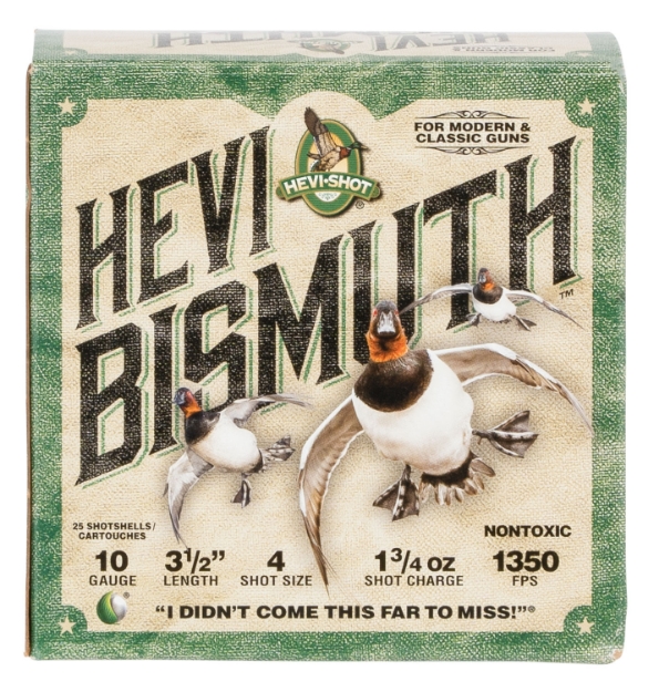 Picture of Hevi-Shot Hevi-Bismuth Waterfowl 10 3.50" 1 3/4 Oz Bismuth 4 Shot 25 Per Box/ 10 Cs 